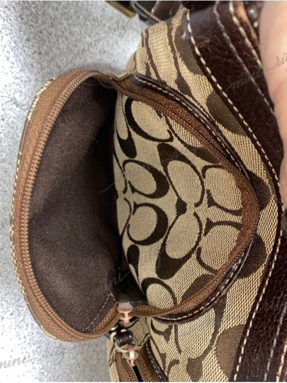 Coach Vintage Signature 2-Way Belt Khaki Bag GUC - Picture 16 of 16